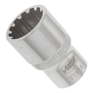 VIGOR Douille à empreinte multiprofil 1/4" Multiprofil