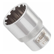 VIGOR Douille multiprofil V1998 carré creux 12,5 mm (1/2 pouce) 20, longueur totale : 38,1 mm-1