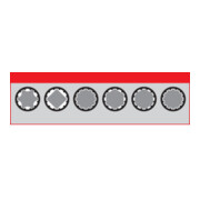 VIGOR Douille multiprofil V1998 carré creux 12,5 mm (1/2 pouce) 20, longueur totale : 38,1 mm-2