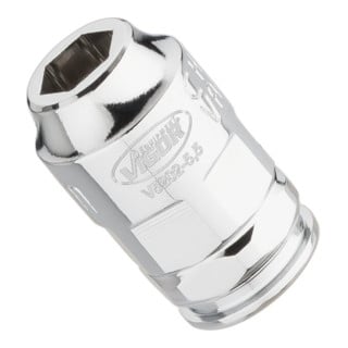VIGOR Douille plate super fine V5202-5.5 Carré creux 6,3 mm (1/4 pouce) Profil hexagonal extérieur 5.5