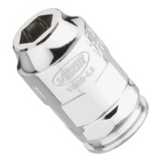 VIGOR Douille plate super fine V5202-5.5 Carré creux 6,3 mm (1/4 pouce) Profil hexagonal extérieur 5.5