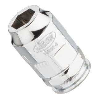 VIGOR Douille plate super fine V5202-6 Carré creux 6,3 mm (1/4 pouce) Profil hexagonal extérieur 6
