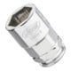 VIGOR Douille plate super fine V5202-9 Carré creux 6,3 mm (1/4 pouce) Profil hexagonal extérieur 9-1