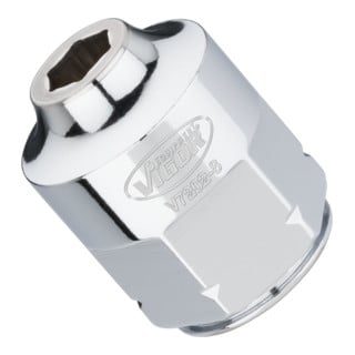 VIGOR Douille plate super fine V7202-8 Carré creux 12,5 mm (1/2 pouce) Profil hexagonal externe 8
