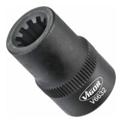 VIGOR Douille V6632 Profil à rainures 9 mm