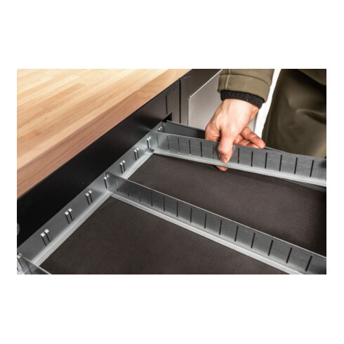 VIGOR Einteilblech Satz, hoch, extragroß 183 mm, V6685H-4/10, 10-teilig