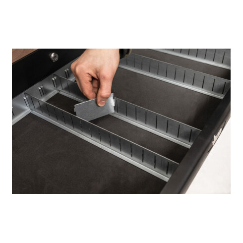 VIGOR Einteilblech Satz, hoch, extragroß 183 mm, V6685H-4/10, 10-teilig