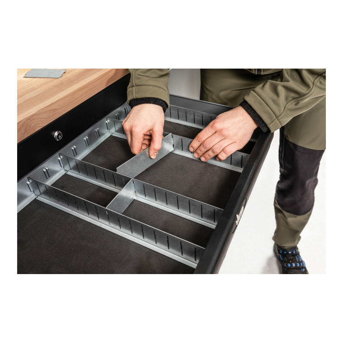 VIGOR Einteilblech Satz, hoch, extragroß 183 mm, V6685H-4/10, 10-teilig