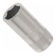VIGOR Embout carré creux 6,3 mm (1/4") profil hexagonal extérieur 8 mm V2420N, L 25 mm