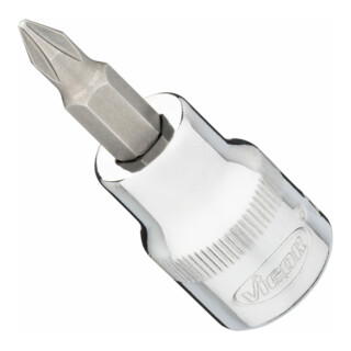 VIGOR carré femelle VIGOR 10 = tournevis 3/8" insert de tournevis profilé cruciforme (PH)