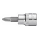 VIGOR Embout tournevis 3/8" carré creux 10 mm PH3 profil cruciforme V2292N, 49 mm