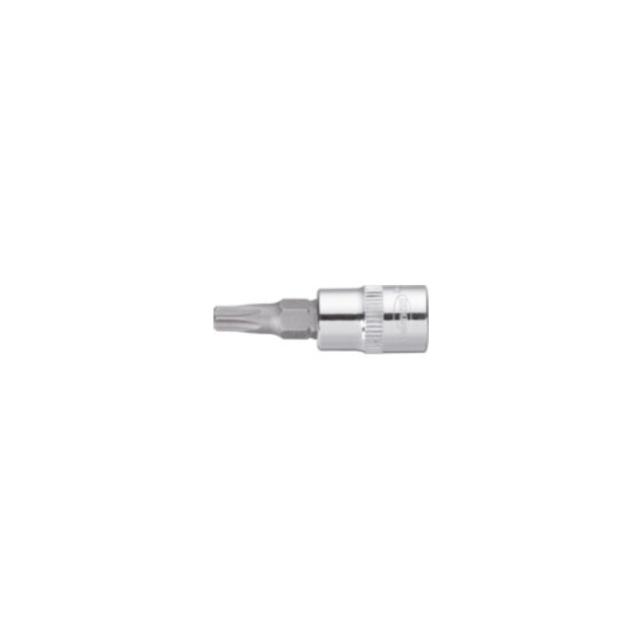 VIGOR Embout tournevis carré intérieur 6,3 mm (1/4"), TX Tamper-Resistant T10 H, L 37 mm V2136
