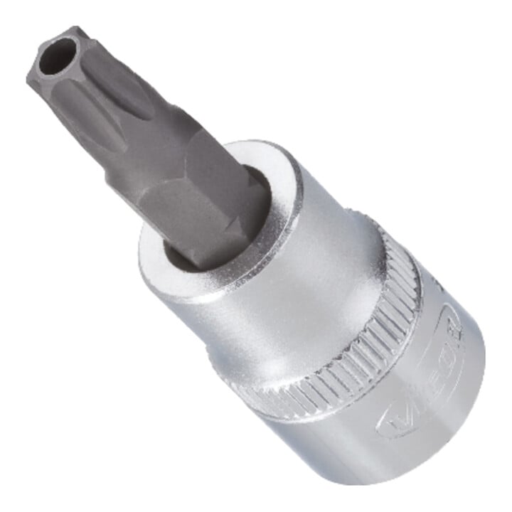 VIGOR Embout tournevis TX 3/8" carré creux 10 mm Tamper-Resistant T45 H L48 mm V2194