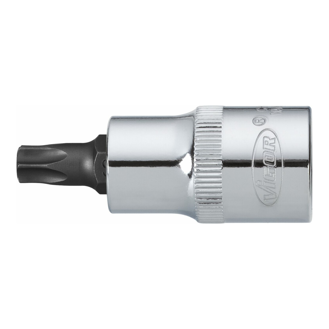 VIGOR Embout tournevis TX intérieur carré 12,5 mm (1/2") T45 V2156, longueur 55 mm