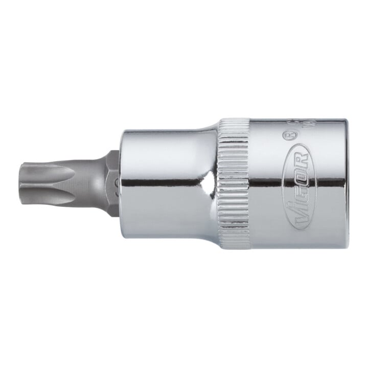 VIGOR Embout tournevis TX intérieur carré 12,5 mm (1/2"), T55, L 55 mm V2158