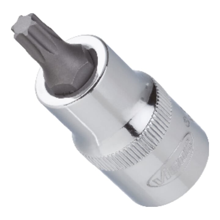 VIGOR Embout tournevis TX intérieur carré 12,5 mm (1/2"), T55, L 55 mm V2158