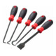 VIGOR Ensemble crochets et grattoirs V5045 Longueur totale : 260 mm, 5 outils-1