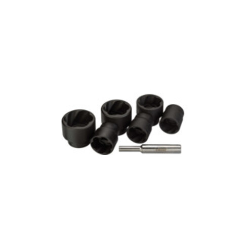VIGOR Ensemble d'extracteurs à rainure hélicoïdale intérieur carré 12,5 mm (1/2 pouce), 7 outils V3741
