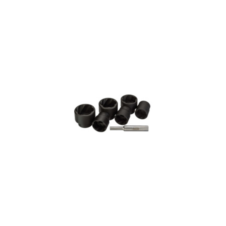 VIGOR Ensemble d'extracteurs à rainure hélicoïdale intérieur carré 12,5 mm (1/2 pouce), 7 outils V3741