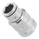 VIGOR Adaptateur d’embout carré creux 10 mm (3/8") et hexagonal creux 8 mm (5/16"), L 28 mm