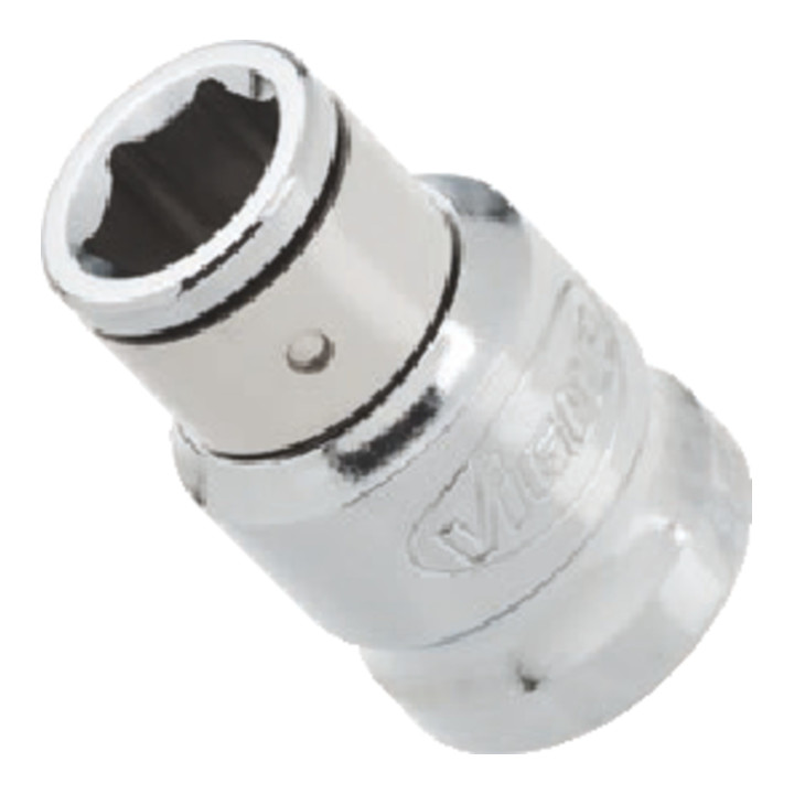 VIGOR Adaptateur d’embout carré creux 10 mm (3/8") et hexagonal creux 8 mm (5/16"), L 28 mm