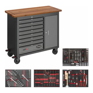 VIGOR Établi mobile séries L avec assortiment V5156 256 x 256