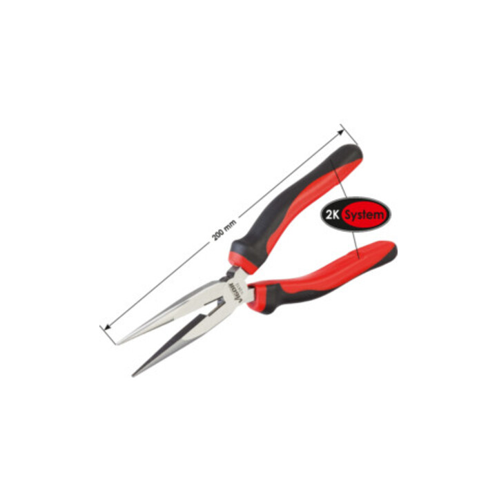 VIGOR Flachrund-Zange V2412 Gesamtlänge: 200 mm