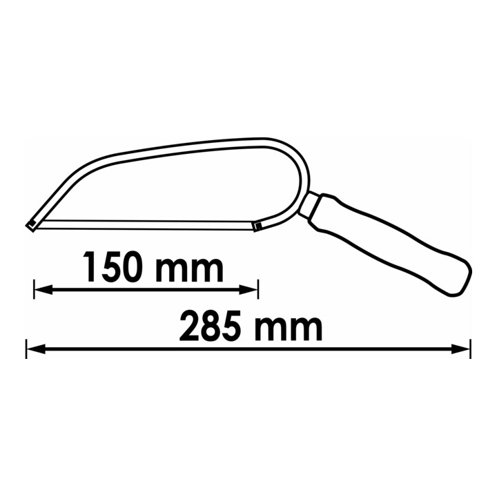 VIGOR Handbügel-Säge, klein, V2790N
