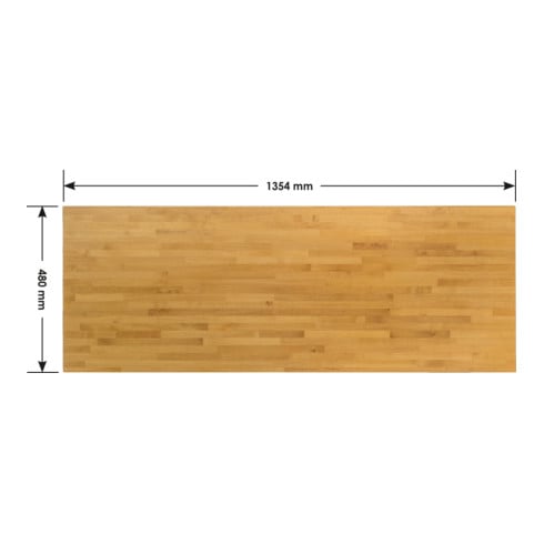 VIGOR Holzplatte V6000-08 Gesamtlänge: 1354 mm