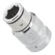 VIGOR Innen-Sechskant-Antrieb 8 = 5/16 Zoll Innenvierkant Antrieb 10 = 3/8 Zoll Bit-Adapter V2114 Vierkant hohl 10 mm (3/8 Zoll) Sechskant hohl 8 mm (5/16 Zoll) Gesamtlänge: 28 mm