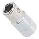 VIGOR Innensechskant-Antrieb 6,3 = 1/4 Zoll Innenvierkant Antrieb 6,3 = 1/4 Zoll Bit-Adapter V3651 Vierkant hohl 6,3 mm (1/4 Zoll) Sechskant hohl 6,3 (1/4 Zoll) Gesamtlänge: 25 mm