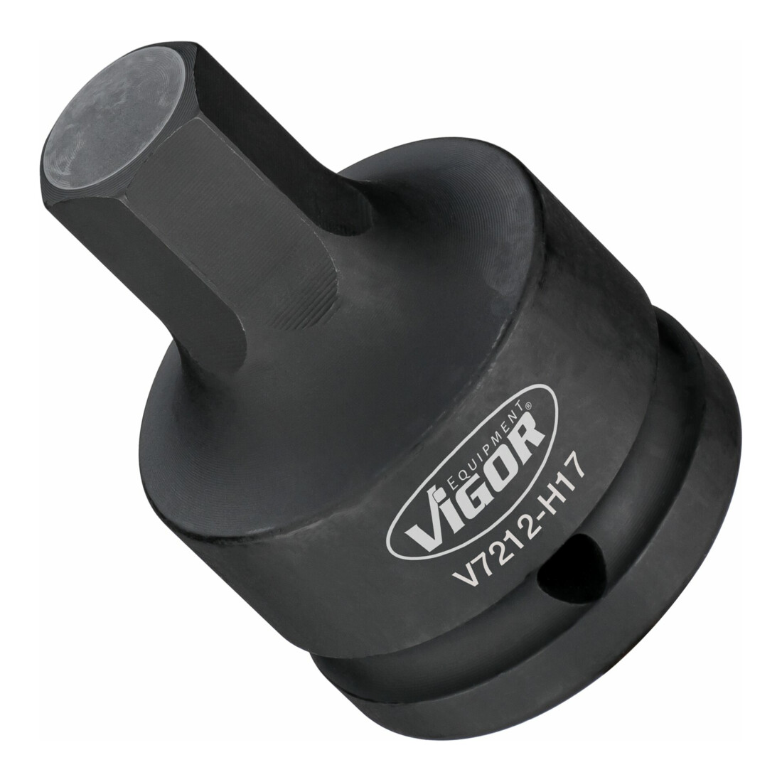 VIGOR Innensechskant Schlagschrauber Schraubendreher-Einsatz, V7212-H17, 3/4 Zoll (20 mm) Vierkant, Innen Sechskant Profil, SW 17 mm