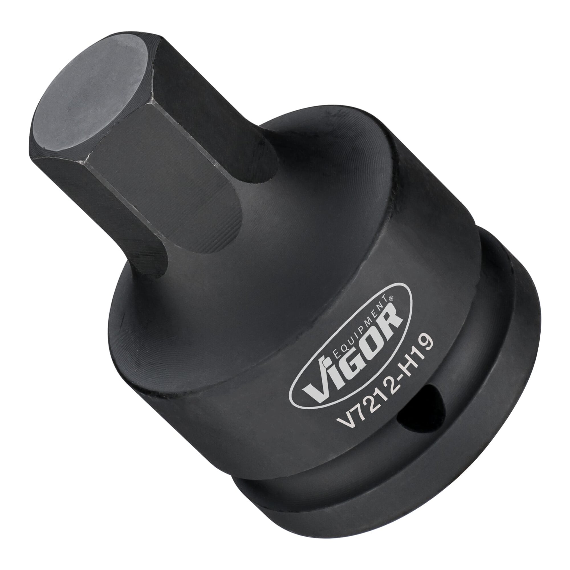VIGOR Innensechskant Schlagschrauber Schraubendreher-Einsatz, V7212-H19, 3/4 Zoll (20 mm) Vierkant, Innen Sechskant Profil, SW 19 mm