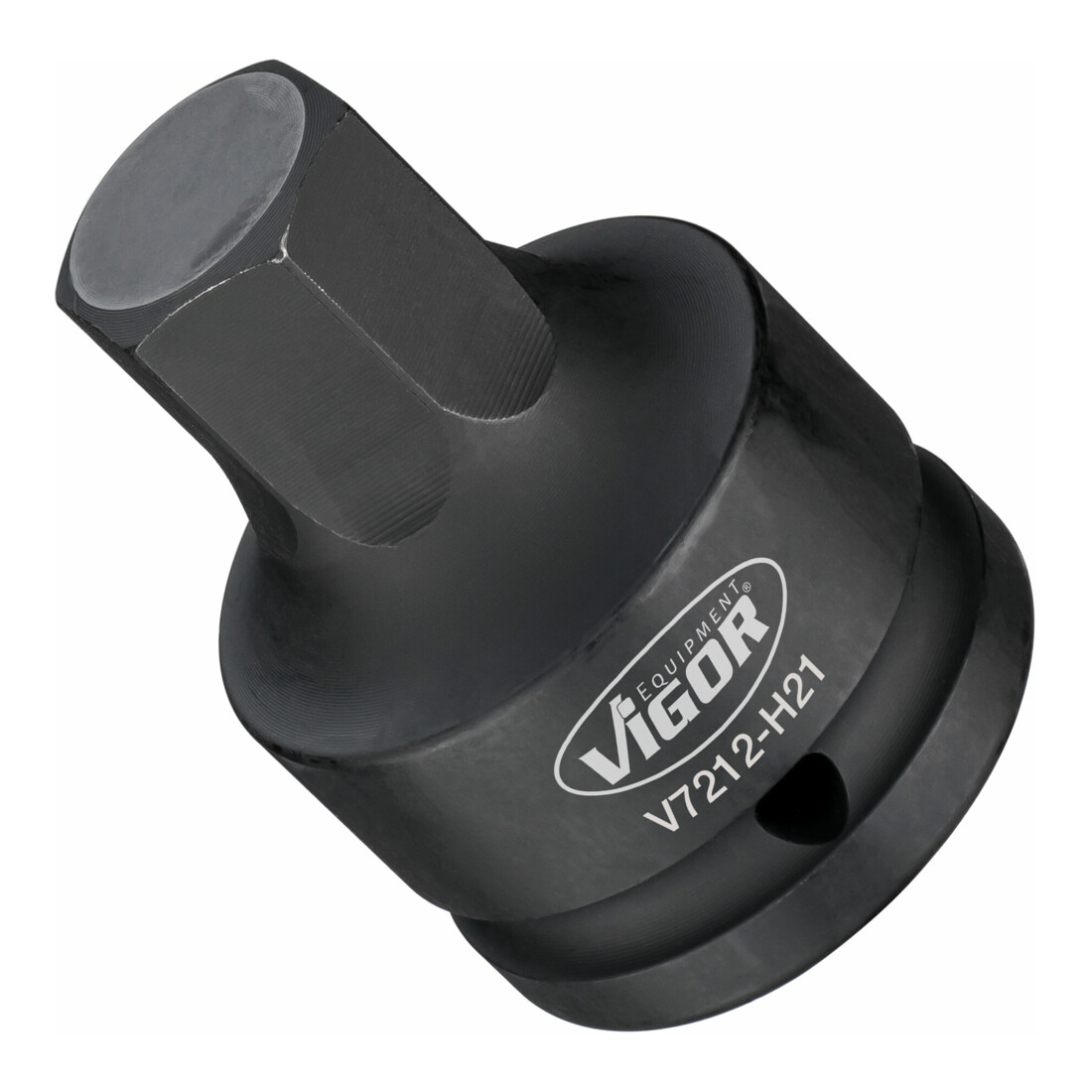 VIGOR Innensechskant Schlagschrauber Schraubendreher-Einsatz, V7212-H21, 3/4 Zoll (20 mm) Vierkant, Innen Sechskant Profil, SW 21 mm