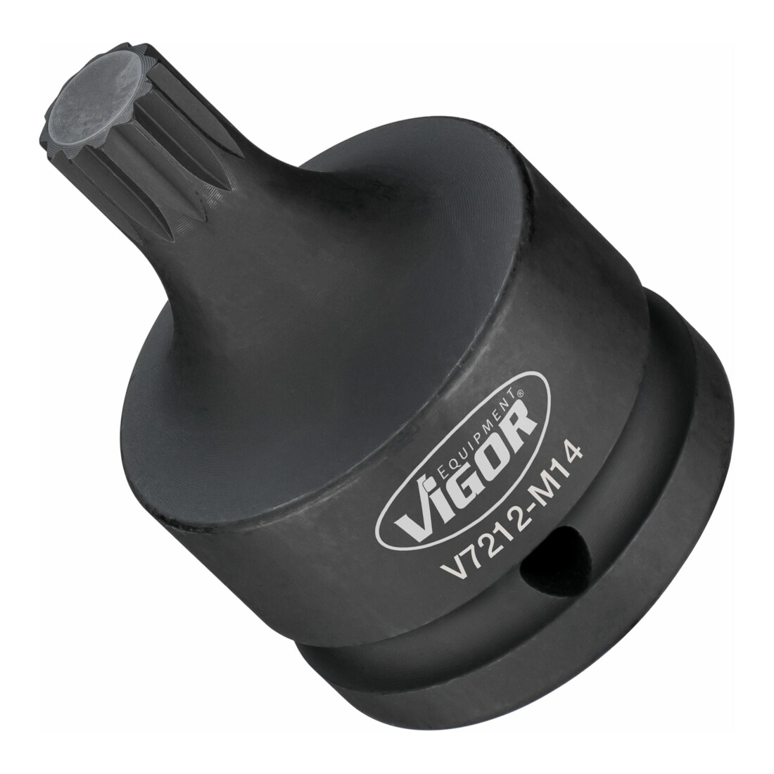 VIGOR Innensechskant Schlagschrauber Schraubendreher-Einsatz, V7212-M14, 3/4 Zoll (20 mm) Vierkant, Innen Vielzahn Profil XZN, SW M14