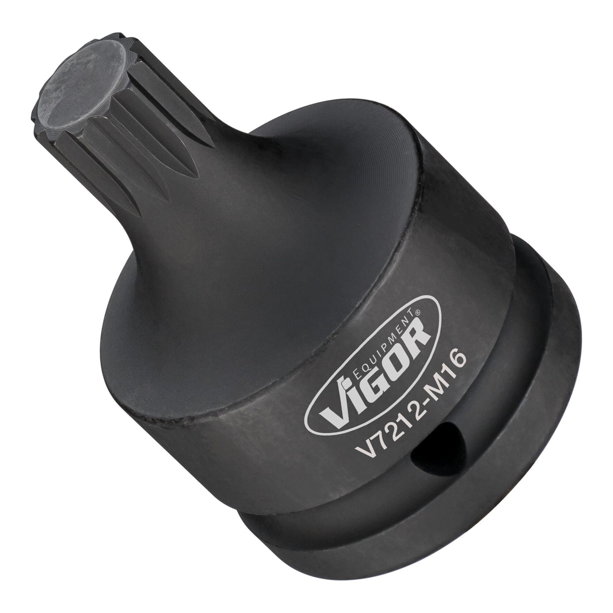 VIGOR Innensechskant Schlagschrauber Schraubendreher-Einsatz, V7212-M16, 3/4 Zoll (20 mm) Vierkant, Innen Vielzahn Profil XZN, SW M16