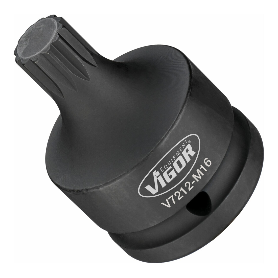 VIGOR Innensechskant Schlagschrauber Schraubendreher-Einsatz, V7212-M16, 3/4 Zoll (20 mm) Vierkant, Innen Vielzahn Profil XZN, SW M16