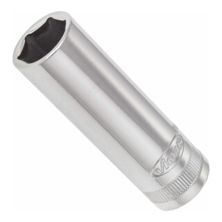 VIGOR Innenvierkant Antrieb 10 = 3/8 Zoll Steckschlüssel-Einsatz, lang Außensechskant-Profil V2312N ∙ Vierkant hohl 10 mm (3/8 Zoll) ∙ Außen-Sechskant Profil ∙ 14 ∙ Gesamtlänge: 63 mm