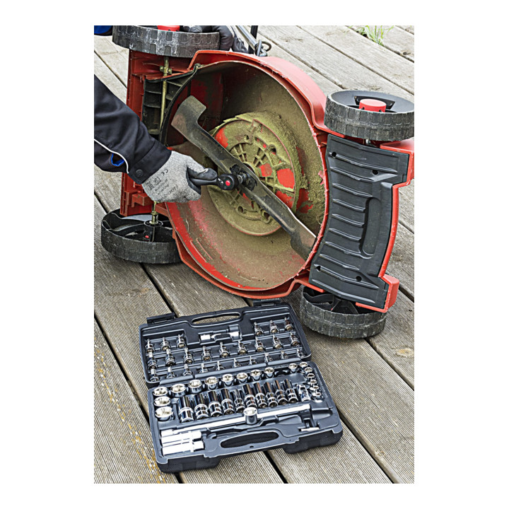 VIGOR Innenvierkant Antrieb 10 = 3/8 Zoll Steckschlüssel-Satz V2305 Vierkant hohl 10 mm (3/8 Zoll) Vierkant massiv 10 mm (3/8 Zoll) 0 Anzahl Werkzeuge: 61