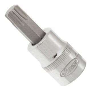 VIGOR Innenvierkant Antrieb 10 = 3/8 Zoll TX Schraubendreher-Einsatz Innen TX Profil V2296N ∙ Vierkant hohl 10 mm (3/8 Zoll) ∙ Innen TX Profil ∙ T 50 ∙ Gesamtlänge: 49 mm