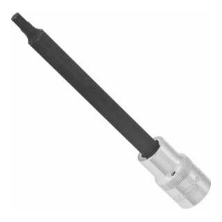 VIGOR Innenvierkant Antrieb 12,5 = 1/2 Zoll Innensechskant Schraubendreher-Einsatz Innensechskant-Profil V2080 Vierkant hohl 12,5 mm (1/2 Zoll) Innen-Sechskant Profil 5 Gesamtlänge: 140 mm