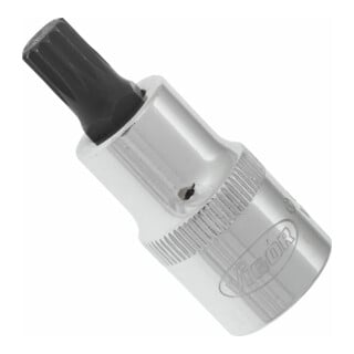 VIGOR Innenvierkant Antrieb 12,5 = 1/2 Zoll Innenvielzahn Schraubendreher-Einsatz (XZN) Innenvielzahn-Profil (XZN) V2097 Vierkant hohl 12,5 mm (1/2 Zoll) Innen Vielzahn Profil XZN M 9 Gesamtlänge: 55 mm