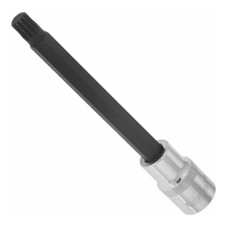 VIGOR Innenvierkant Antrieb 12,5 = 1/2 Zoll Innenvielzahn Schraubendreher-Einsatz (XZN) Innenvielzahn-Profil (XZN) V2126 Vierkant hohl 12,5 mm (1/2 Zoll) Innen Vielzahn Profil XZN M 9 Gesamtlänge: 140 mm