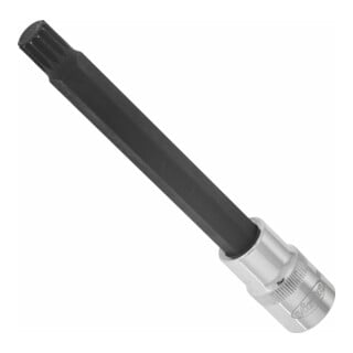 VIGOR Innenvierkant Antrieb 12,5 = 1/2 Zoll Innenvielzahn Schraubendreher-Einsatz (XZN) Innenvielzahn-Profil (XZN) V2129 Vierkant hohl 12,5 mm (1/2 Zoll) Innen Vielzahn Profil XZN M 12 Gesamtlänge: 140 mm