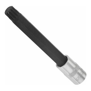 VIGOR Innenvierkant Antrieb 12,5 = 1/2 Zoll Innenvielzahn Schraubendreher-Einsatz (XZN) Innenvielzahn-Profil (XZN) V2132 Vierkant hohl 12,5 mm (1/2 Zoll) Innen Vielzahn Profil XZN M 14 Gesamtlänge: 140 mm