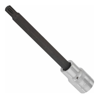 VIGOR Innenvierkant Antrieb 12,5 = 1/2 Zoll RIBE Schraubendreher-Einsatz Innenkeil-Profil (Ribe-CV) V2220 Vierkant hohl 12,5 mm (1/2 Zoll) Innen Keilprofil Ribe-CV M 8 Gesamtlänge: 140 mm