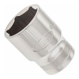 VIGOR Innenvierkant Antrieb 12,5 = 1/2 Zoll Steckschlüssel-Einsatz Außensechskant-Profil V2567N ∙ Vierkant hohl 12,5 mm (1/2 Zoll) ∙ Außen-Sechskant Profil ∙ 21 ∙ Gesamtlänge: 38 mm