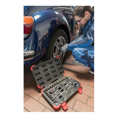 VIGOR Innenvierkant Antrieb 12,5 = 1/2 Zoll Steckschlüssel-Satz V2460N ∙ Vierkant hohl 12,5 mm (1/2 Zoll) ∙ Vierkant massiv 12,5 mm (1/2 Zoll) ∙ - ∙ Anzahl Werkzeuge: 25