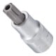VIGOR Innenvierkant Antrieb 12,5 = 1/2 Zoll TX Schraubendreher-Einsatz Tamper-Resistant TX Profil V2200 Vierkant hohl 12,5 mm (1/2 Zoll) Innen TX Profil T 55 H Gesamtlänge: 55 mm