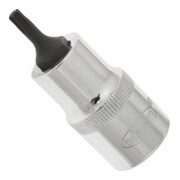 VIGOR Innenvierkant Antrieb 12,5 = 1/2 Zoll TX Schraubendreher-Einsatz Innen TX Profil V2151 Vierkant hohl 12,5 mm (1/2 Zoll) Innen TX Profil T 20 Gesamtlänge: 55 mm